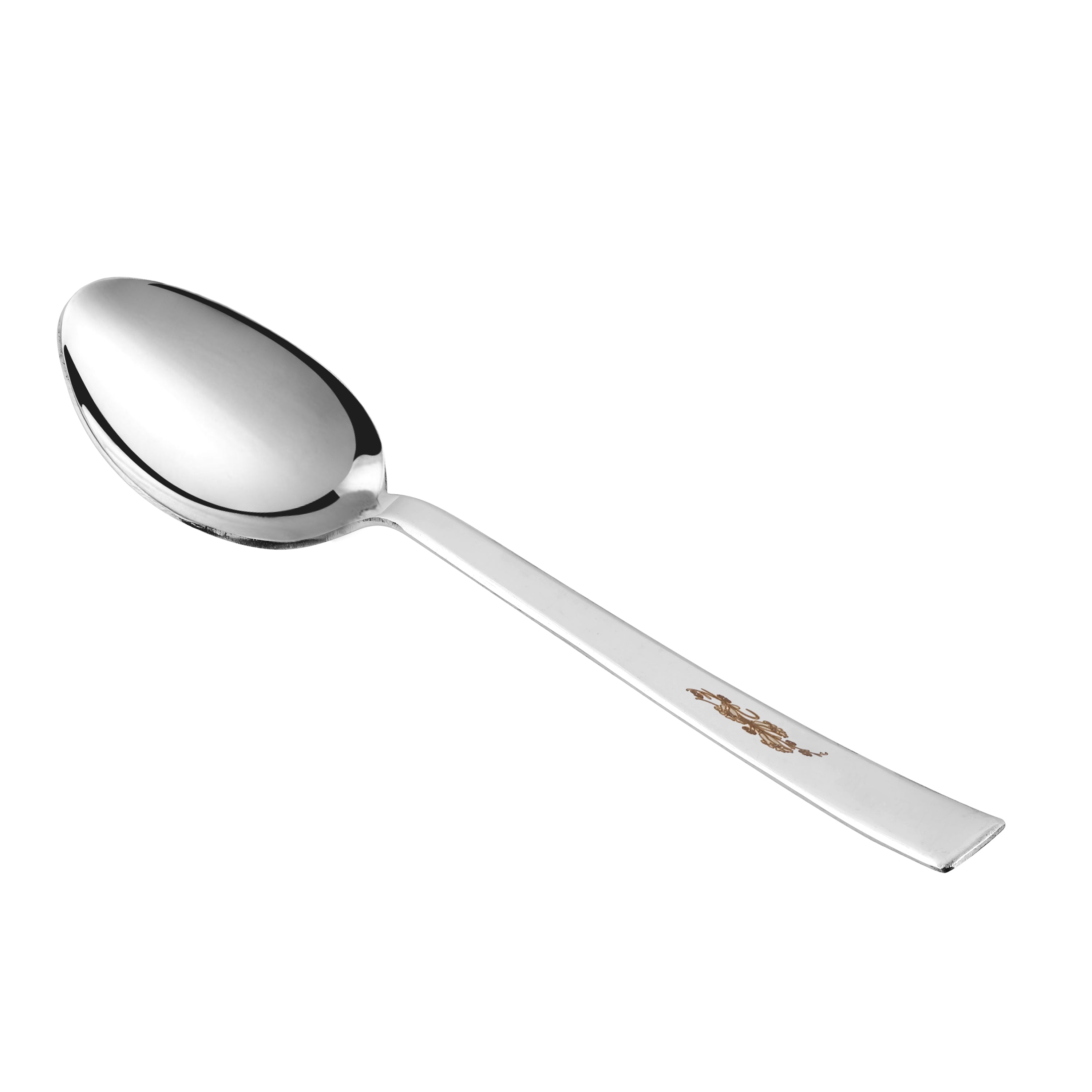 Kraft stainless steel Leaf dinner set 61pc detail view