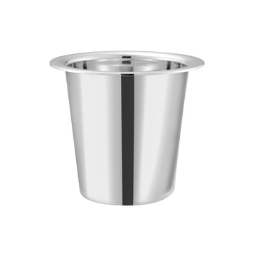 Kraft Stainless Steel Ram Patra Steel Glass Mirror Finish Traditional Drinking Glass for Water, Juice, Chaas & Lassi