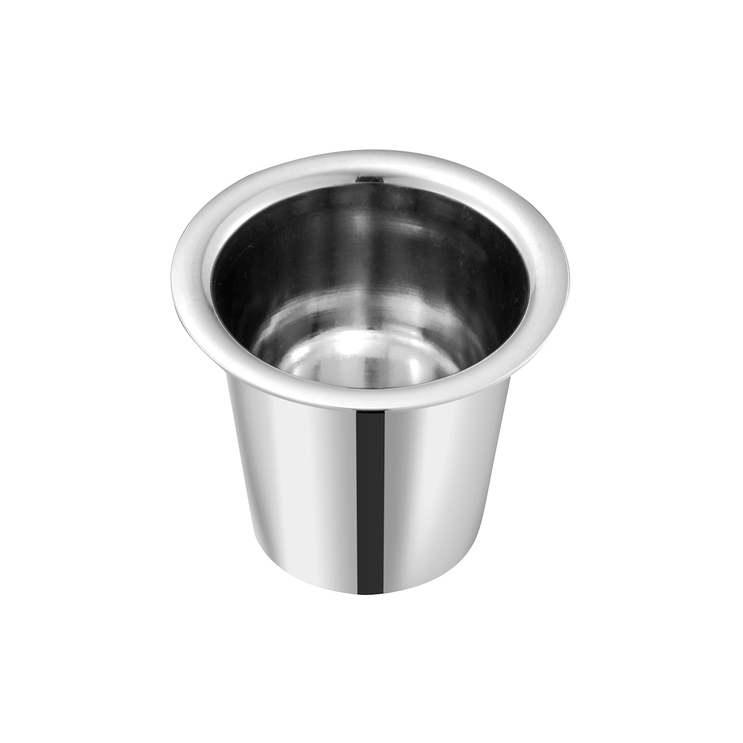Kraft Stainless Steel Ram Patra Steel Glass Mirror Finish Traditional Drinking Glass for Water, Juice, Chaas & Lassi