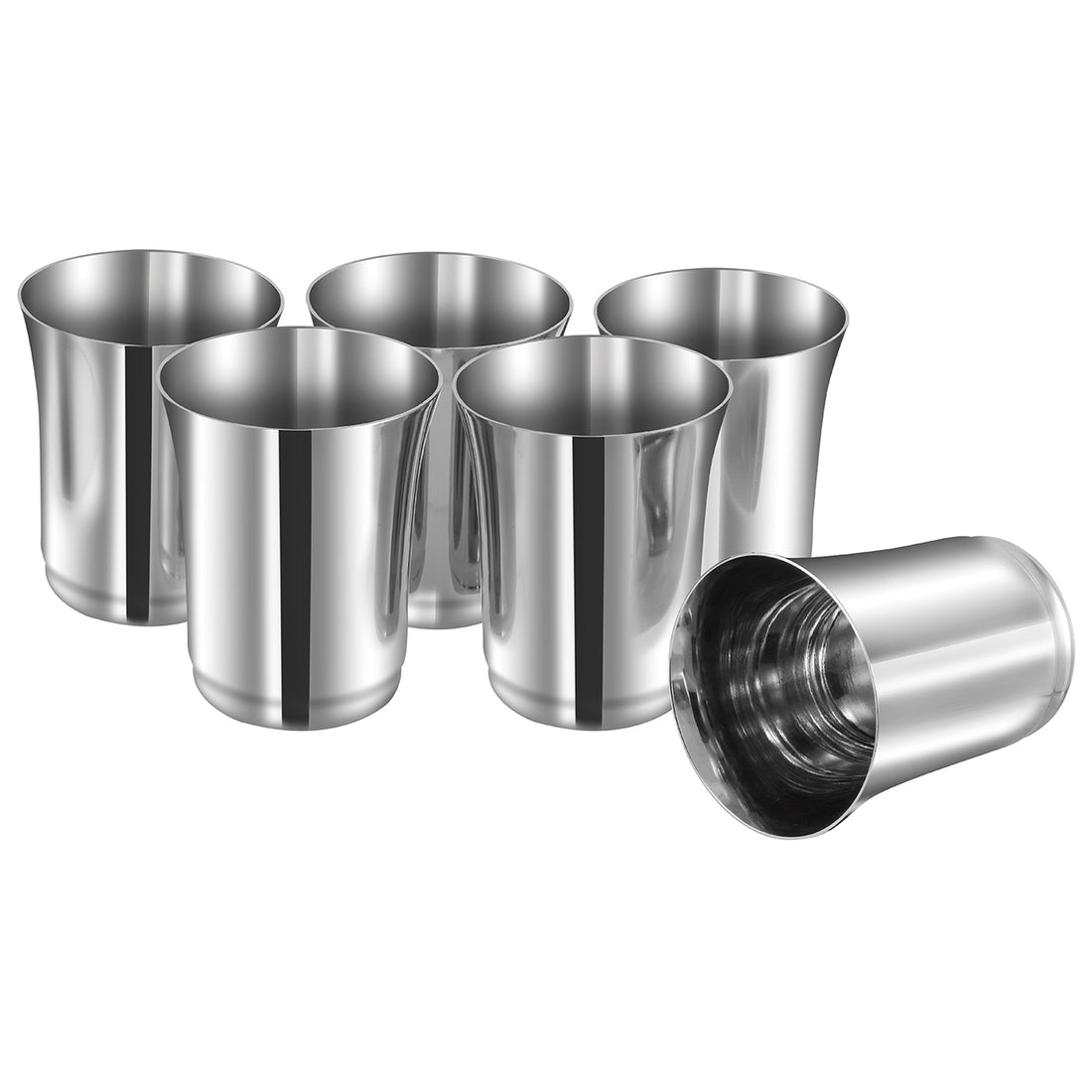Kraft stainless steel Pari glass set 6pc 400ml multipurpose drinking