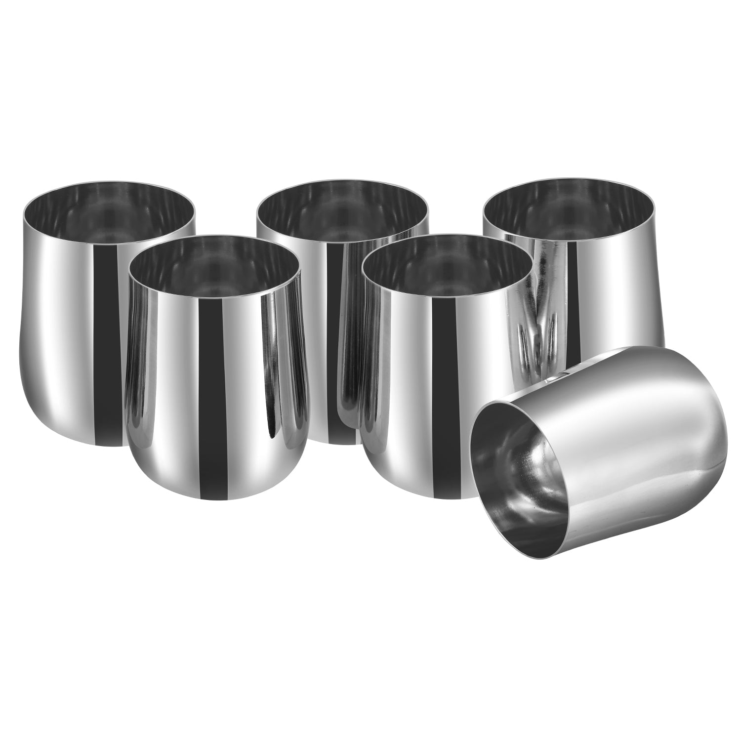Kraft stainless steel Madhur glass set 6pc lifestyle