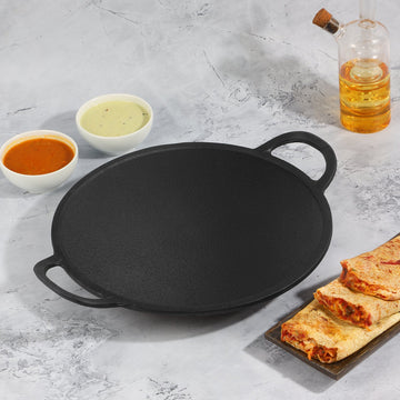 Kraft Infinity cast iron dosa tawa 28cm induction friendly pre-seasoned