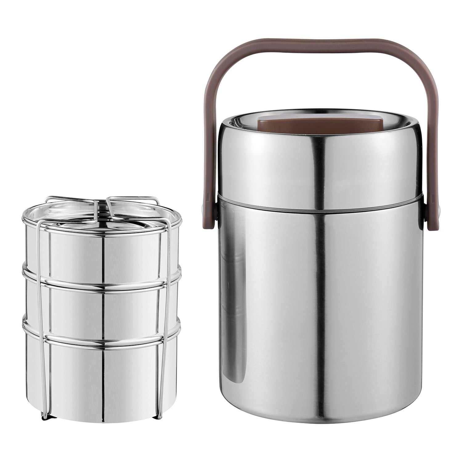 Kraft Perma-Therm stainless steel tiffin insulated close up