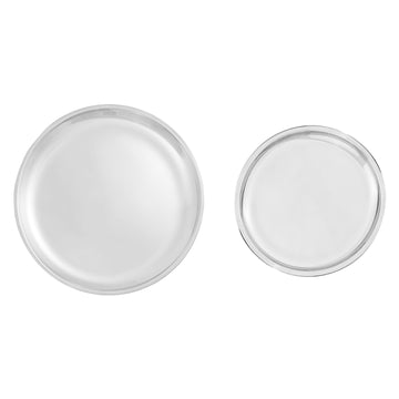 Kraft Stainless Steel China Plate  Mirror Finish Steel Dinner Plate for Meals, Snacks & Daily Serving