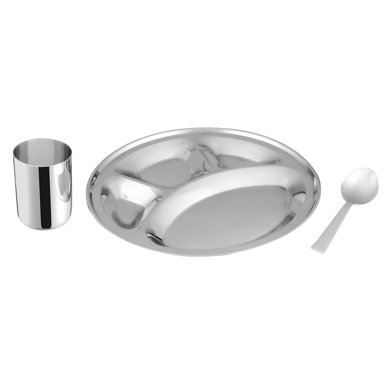 Kraft stainless steel breakfast set plate bowl glass