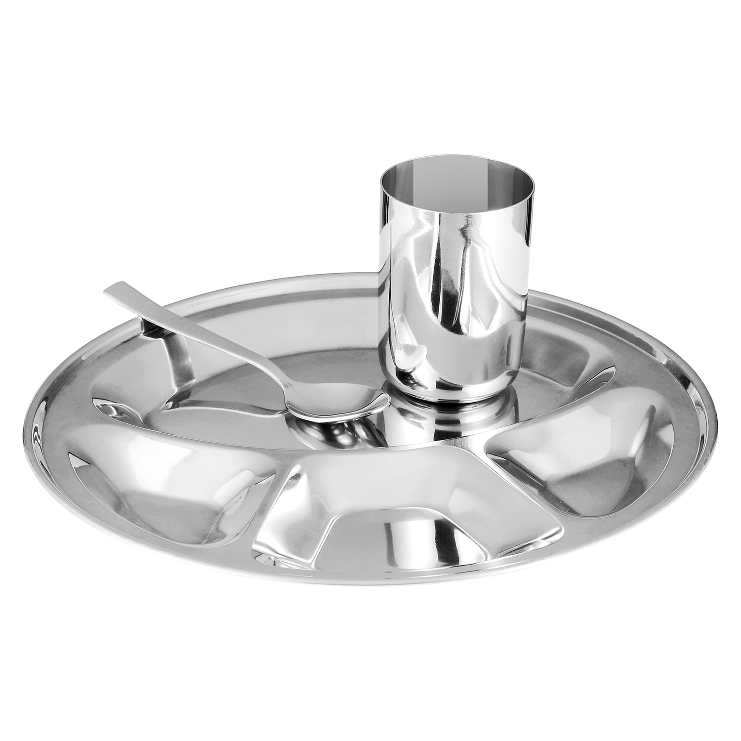 Kraft stainless steel breakfast set 3pc detail view