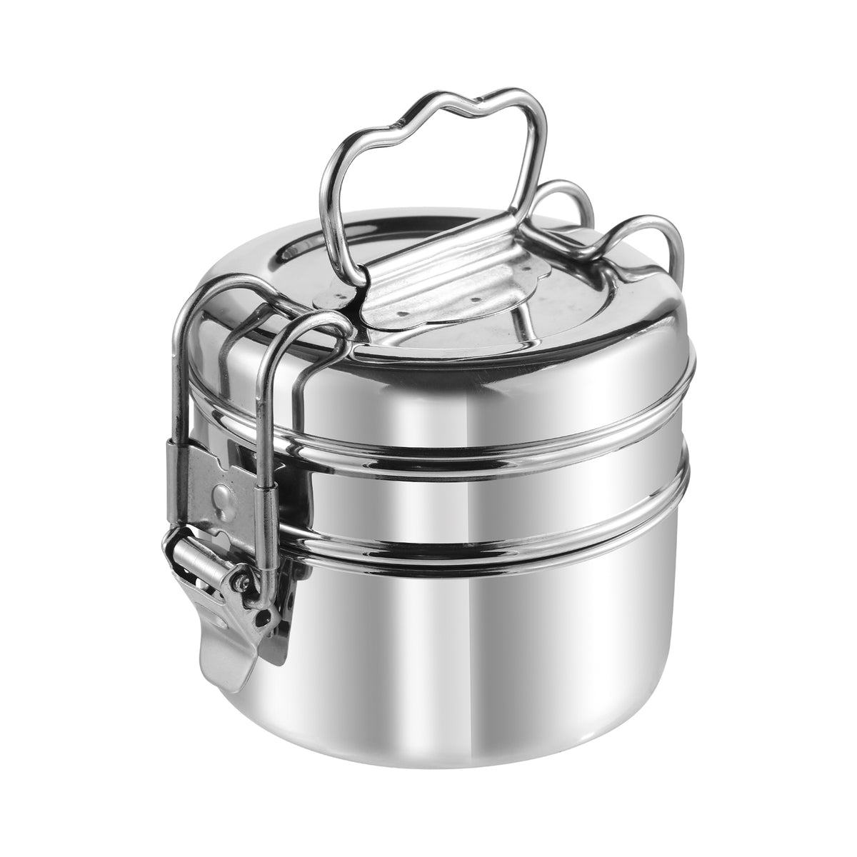Kraft Stainless Steel Multi-Tier Lunch Box with Handle  2, 3 & 4 Tier