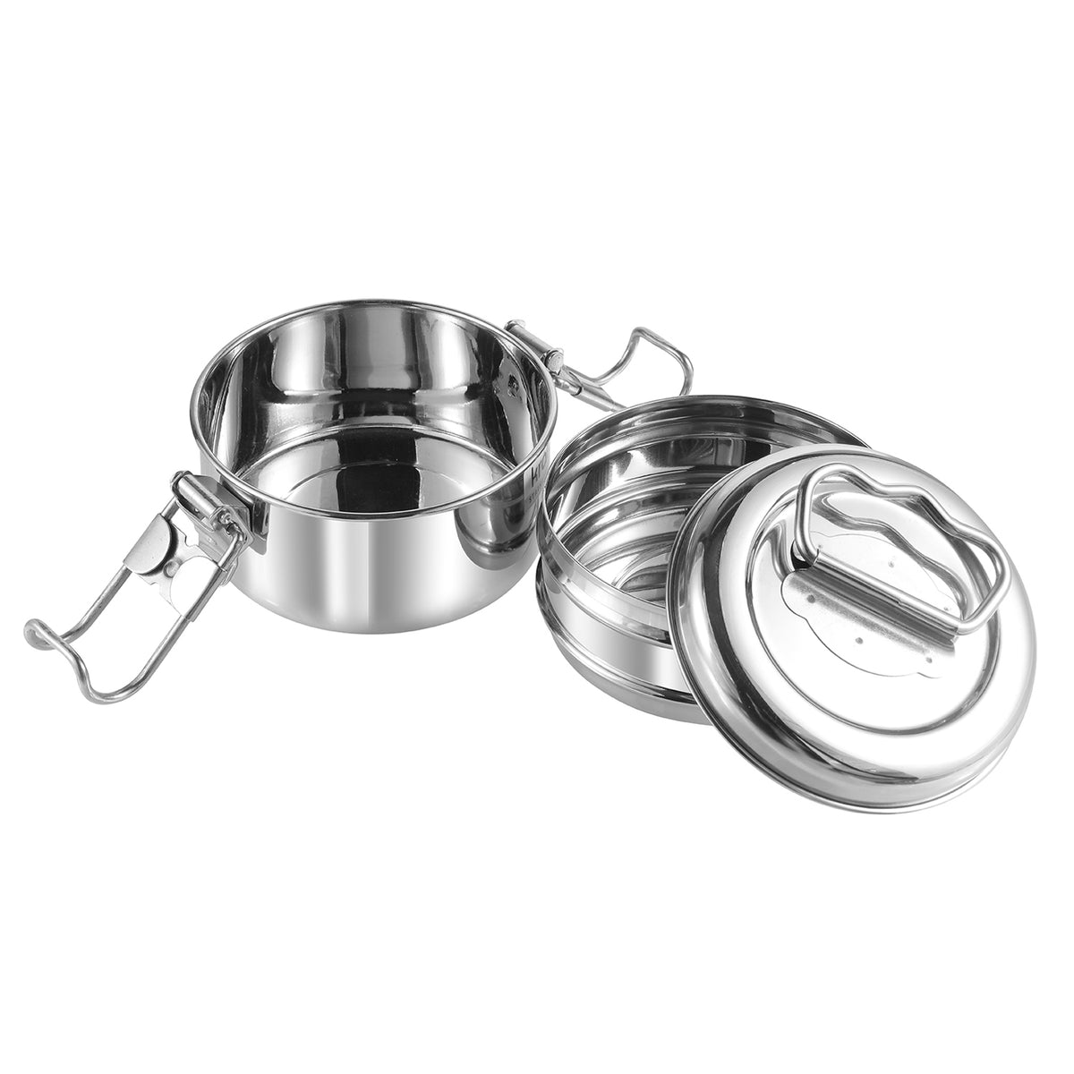 Kraft Stainless Steel Multi-Tier Lunch Box with Handle  2, 3 & 4 Tier