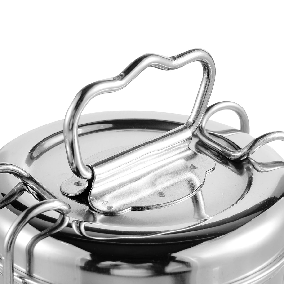Kraft Stainless Steel Multi-Tier Lunch Box with Handle  2, 3 & 4 Tier