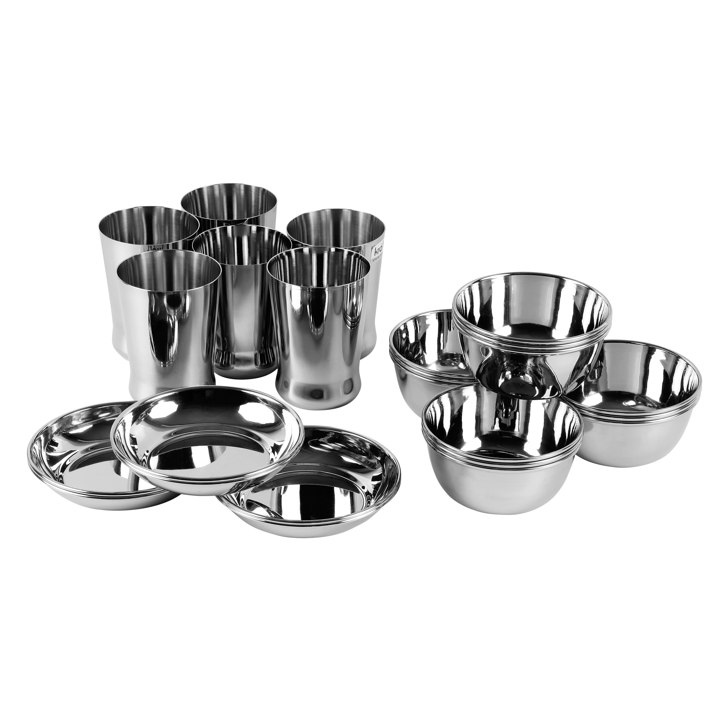 Kraft stainless steel Milano 57pc dinner set kitchen
