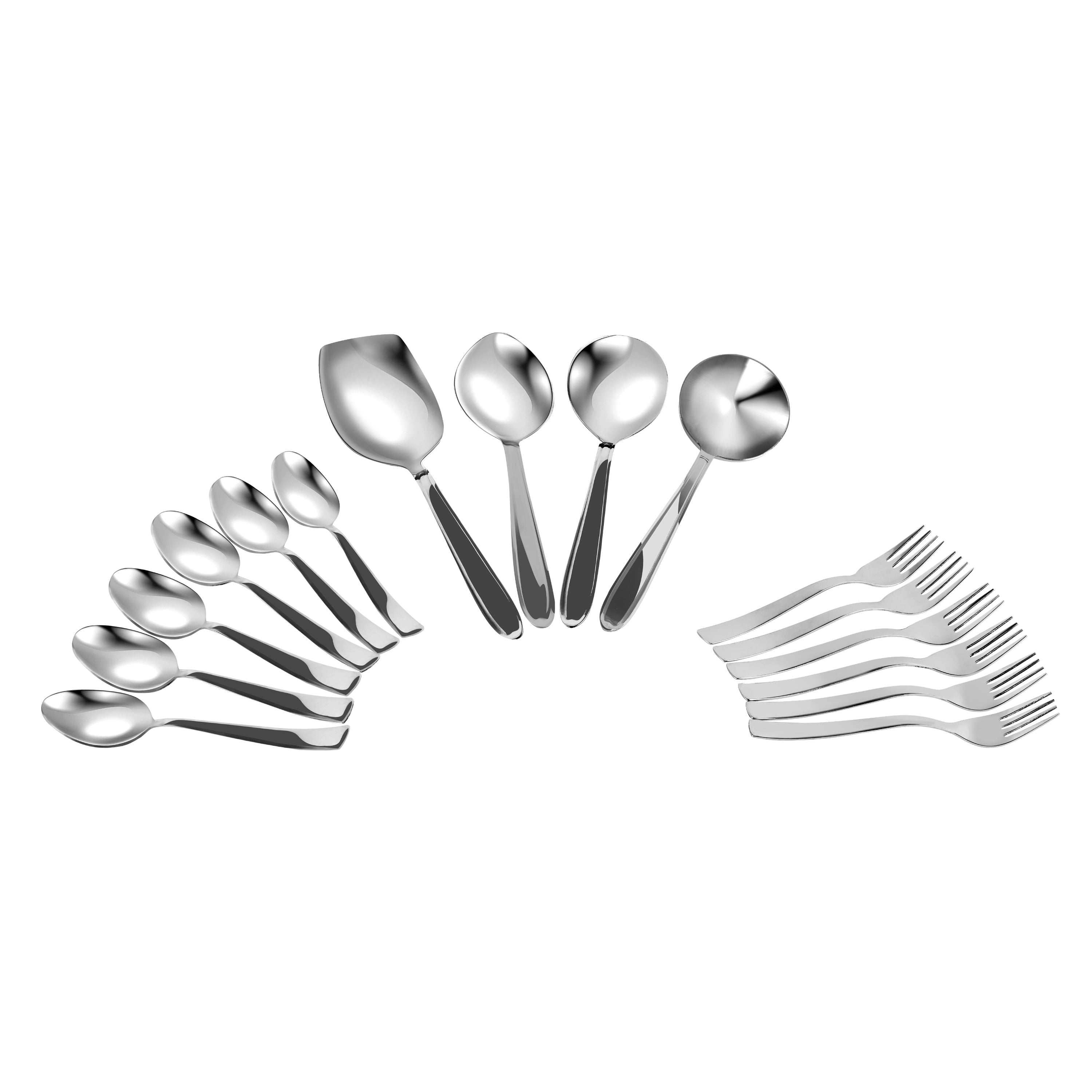 Kraft stainless steel Milano 57pc dinner set table