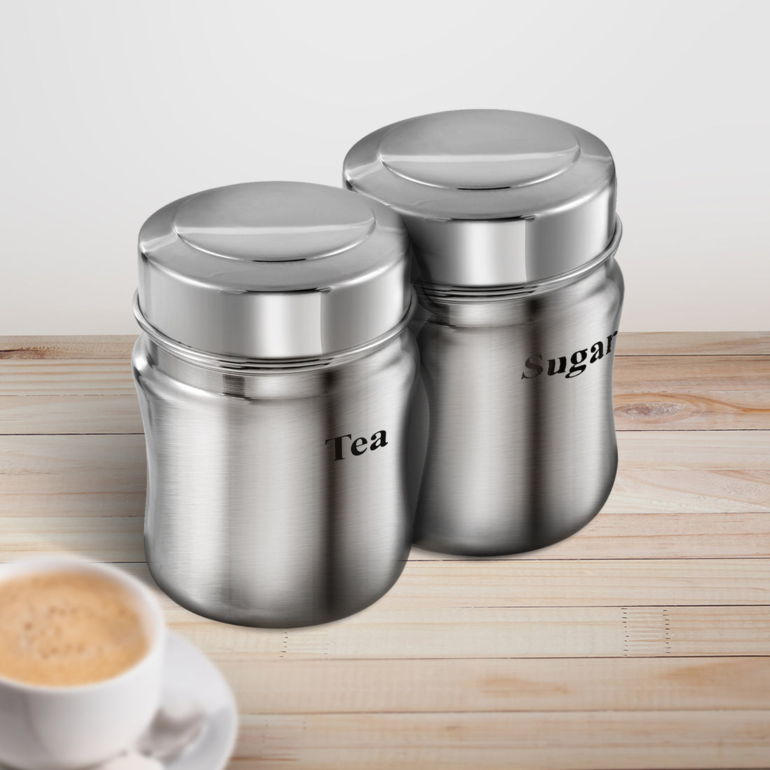 Kraft Regal stainless steel canister set 2 3pc kitchen storage
