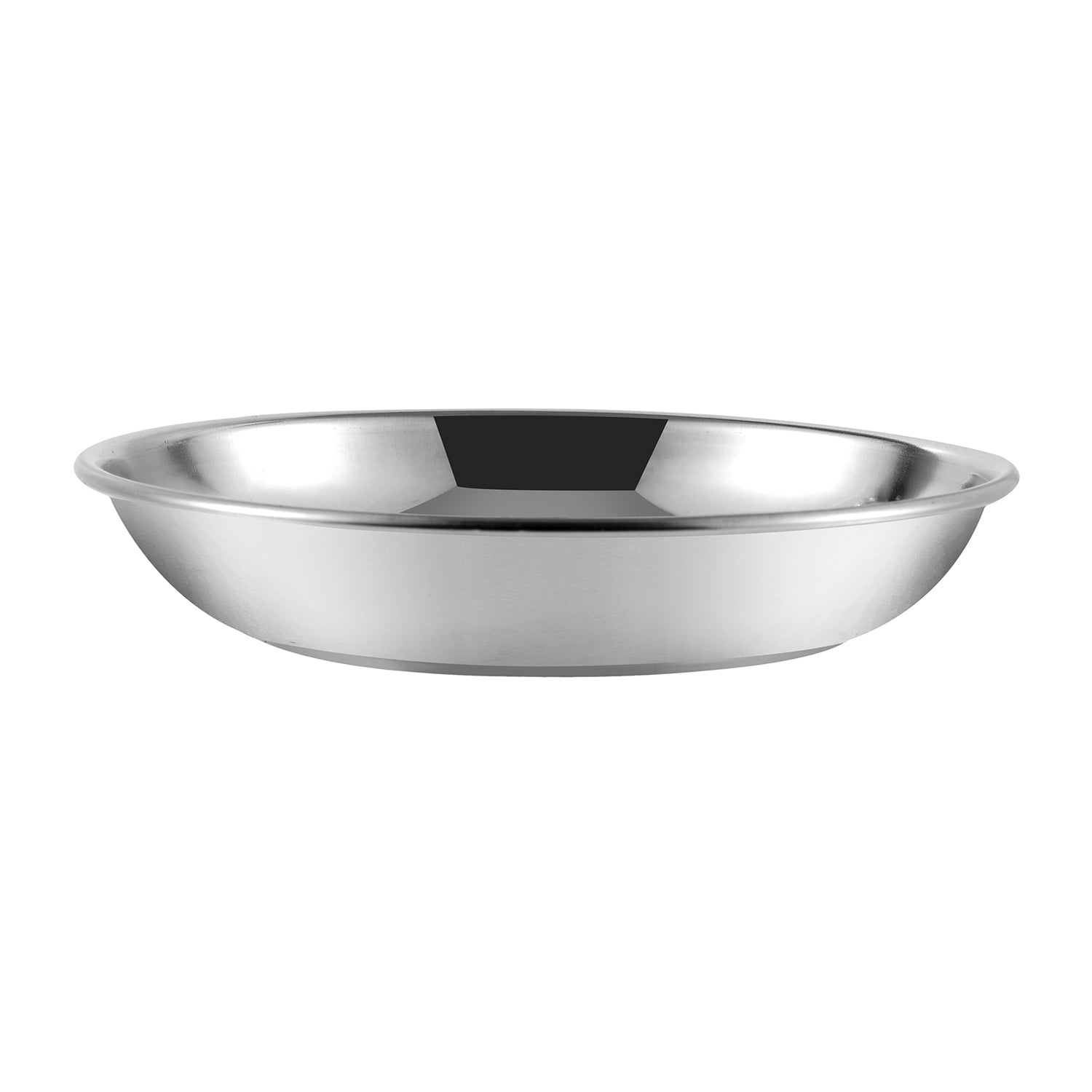 Kraft stainless steel dessert plates 12pc lifestyle