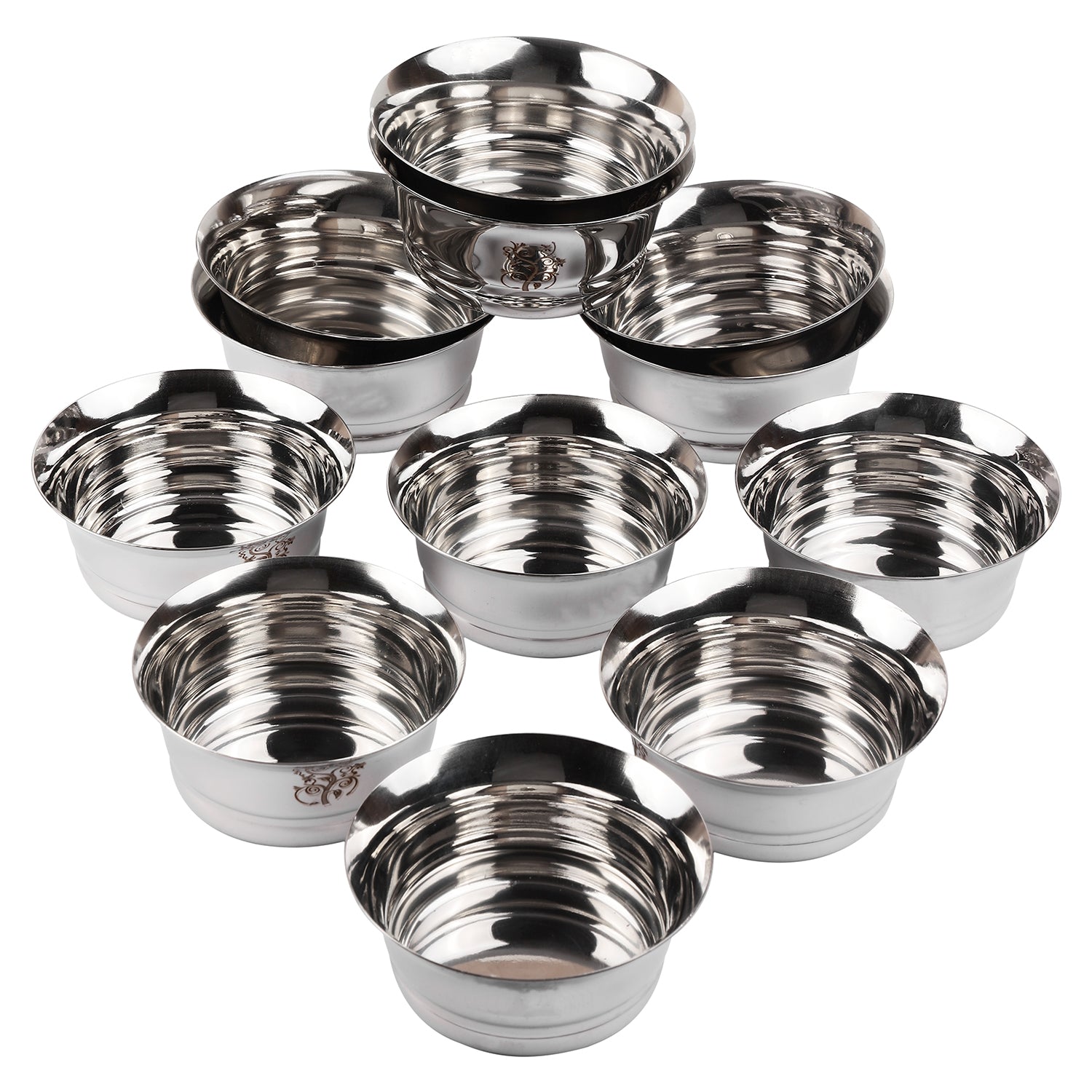Kraft stainless steel Tulip dinner set 51pc table