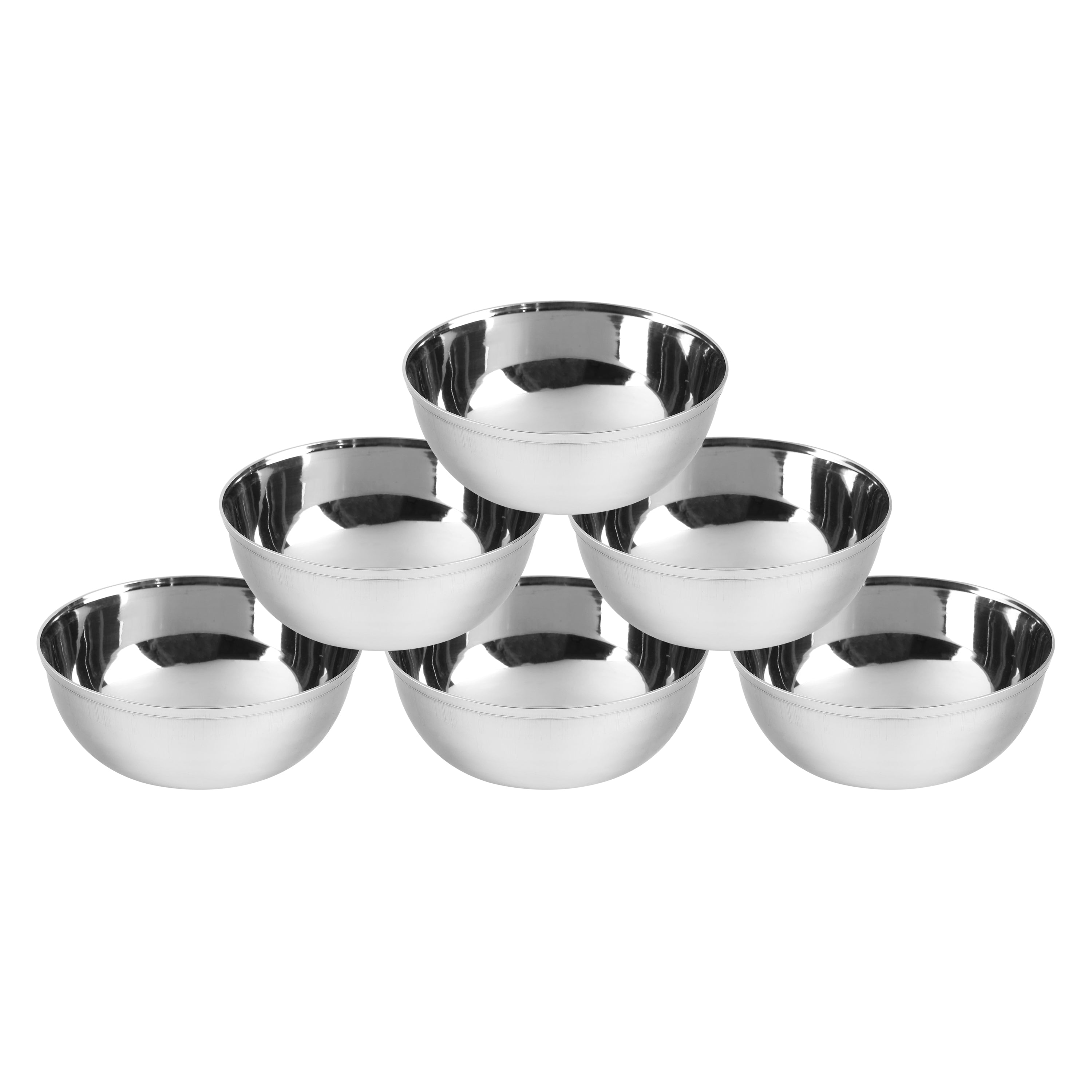 Kraft stainless steel pudding dessert set close up