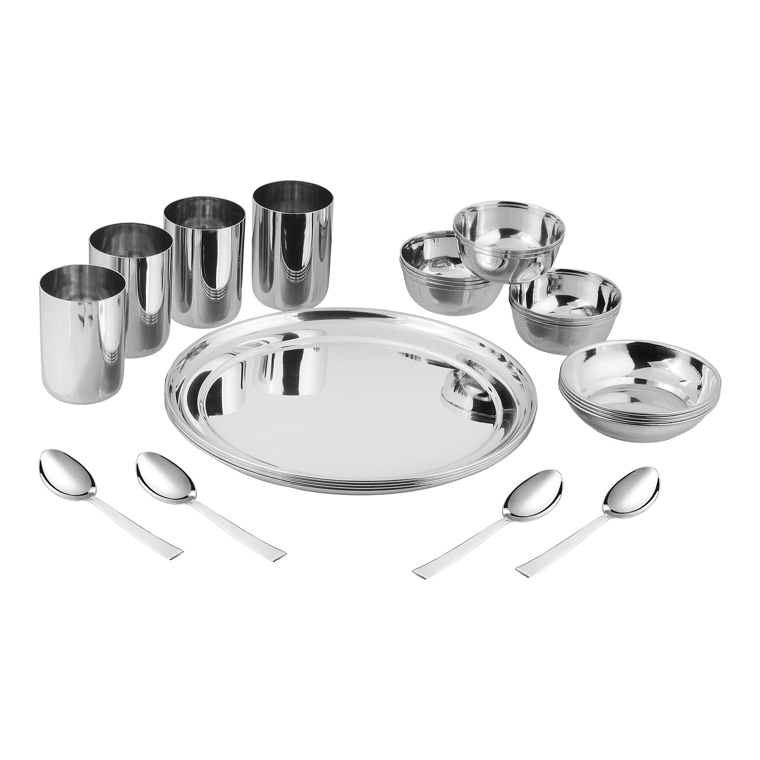 Kraft Princess stainless steel 24pc dinner set serving