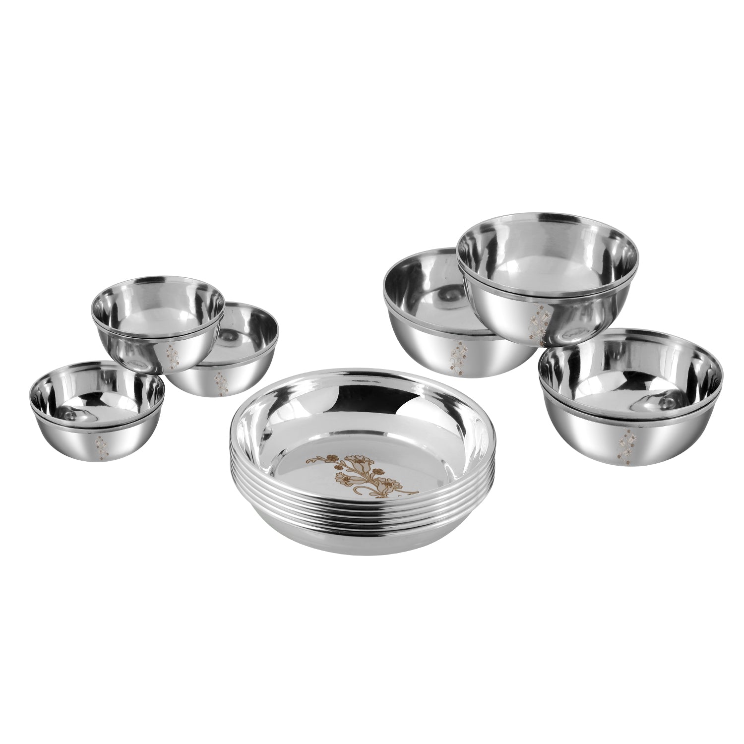 Kraft stainless steel Tulip 61pc dinner set view 7