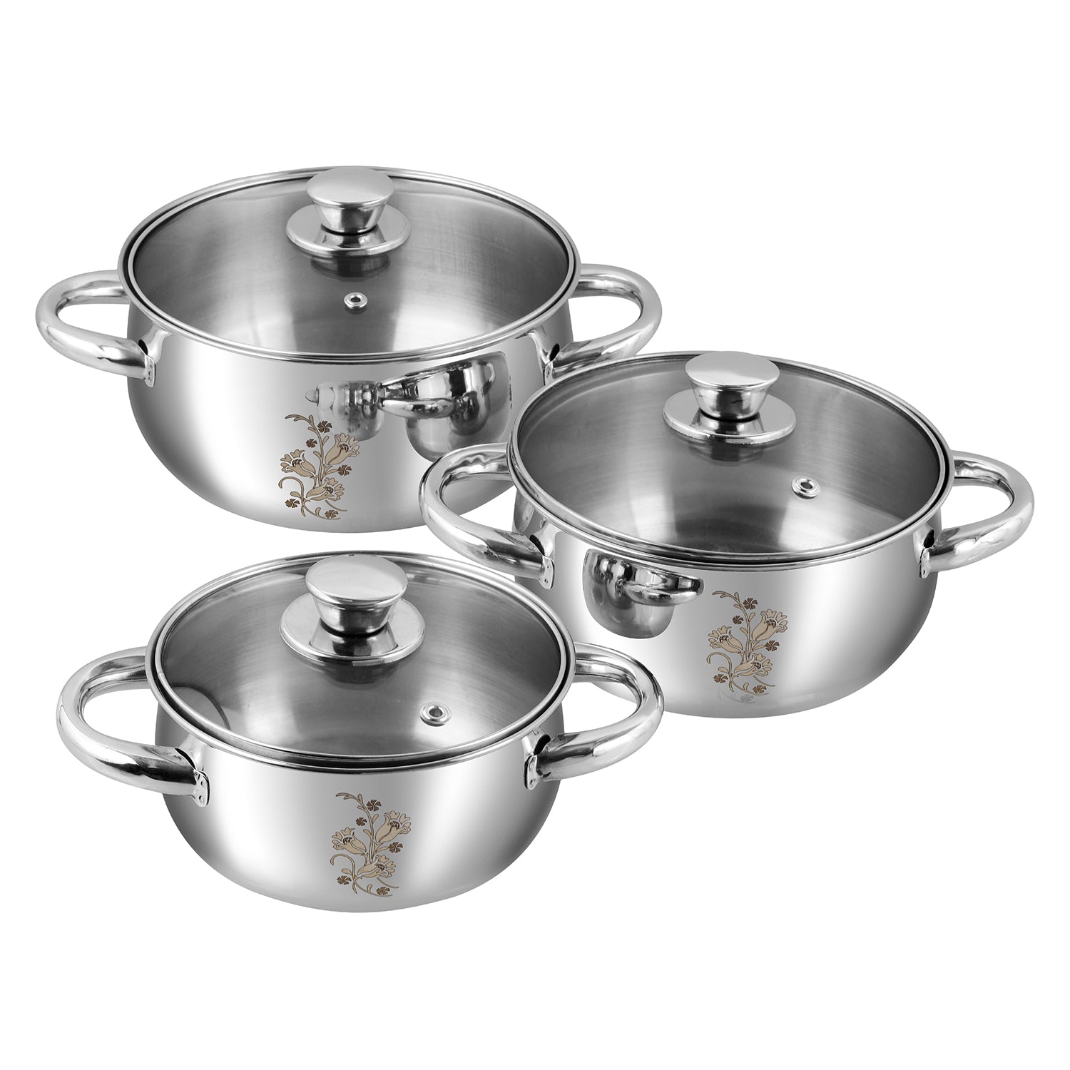 Kraft stainless steel Tulip 61pc dinner set view 8