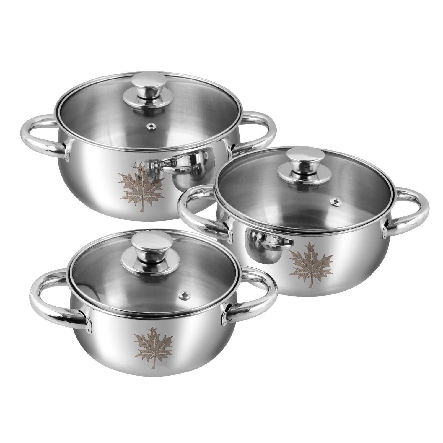 Kraft stainless steel Leaf dinner set 61pc tableware