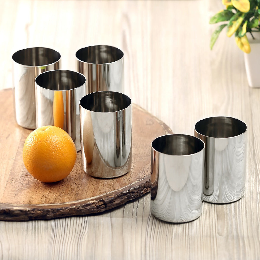 Kraft stainless steel Regal glass set 6pc 400ml multipurpose drinking