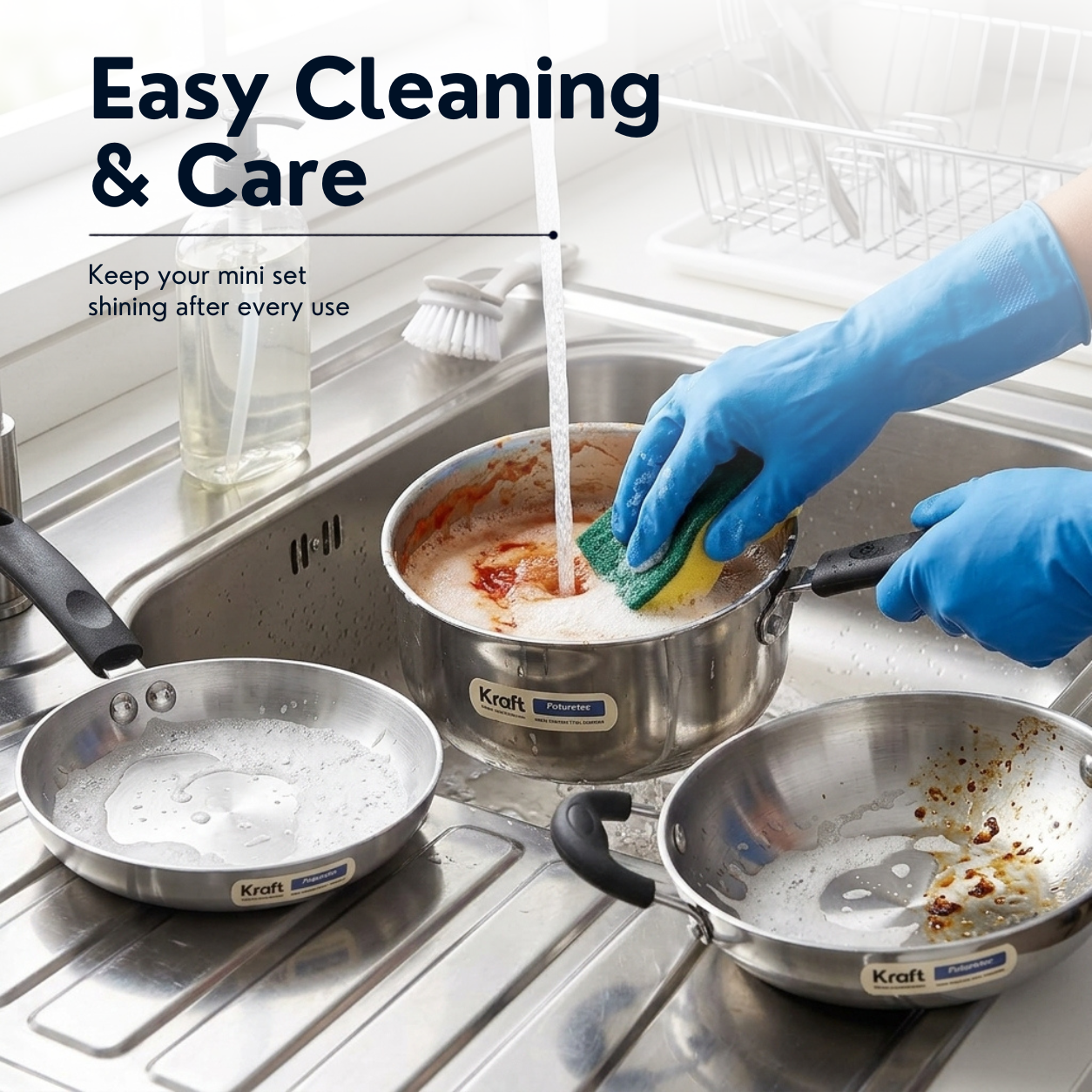 Kraft Futuretec Triply mini combo set 3pc view 6 feature