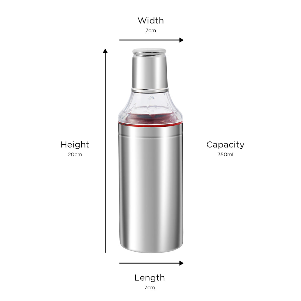 Kraft stainless steel oil dispenser 350ml bottle kitchen