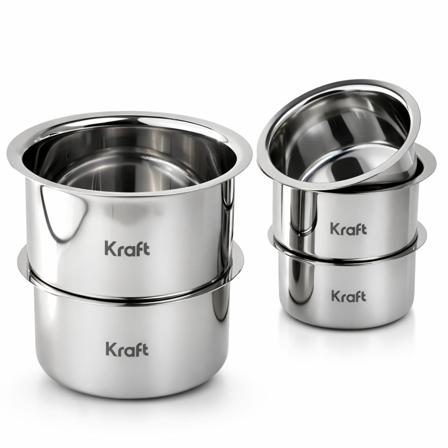 Kraft stainless steel tope set 5pc lifestyle kitchen