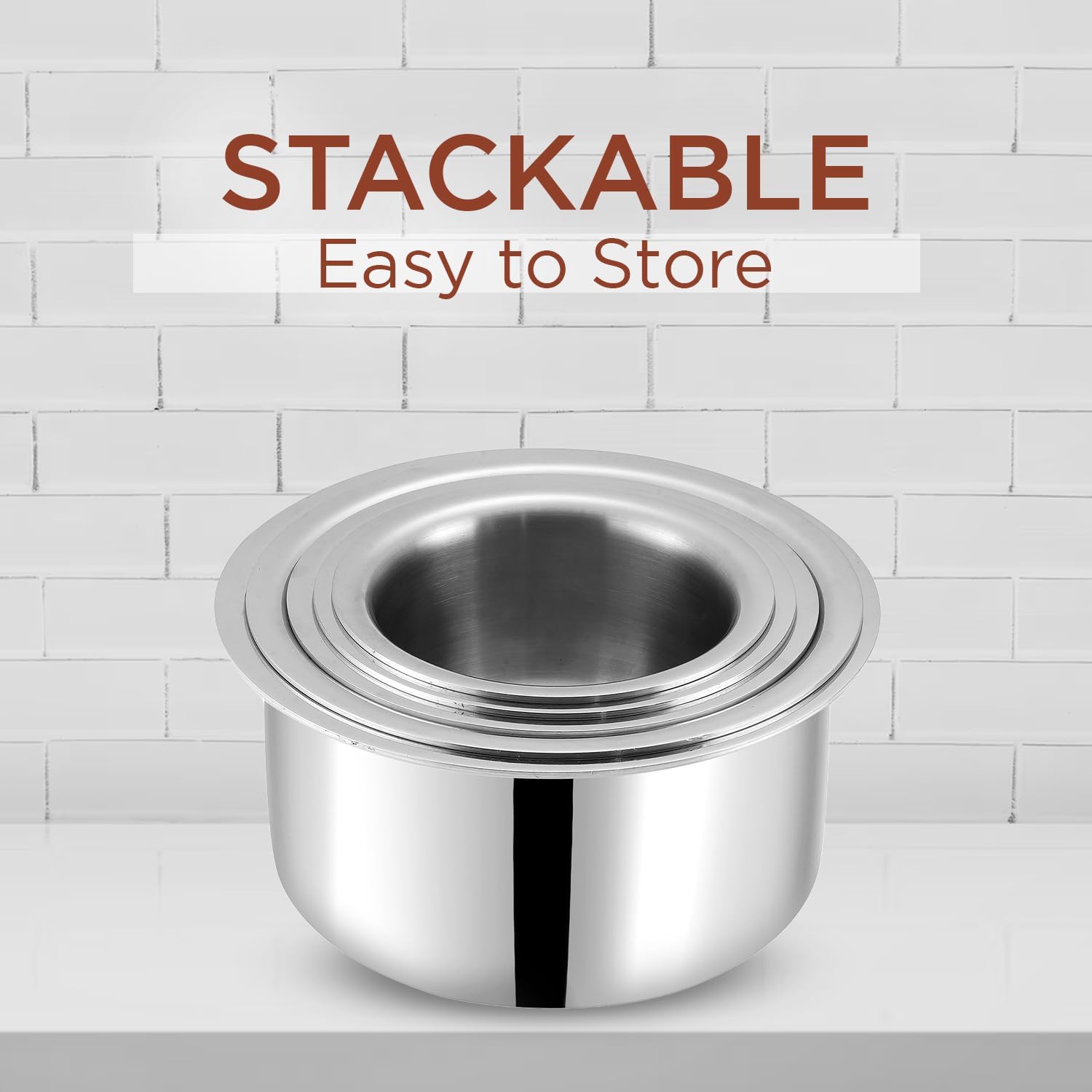 Kraft stainless steel tope set 5pc product view