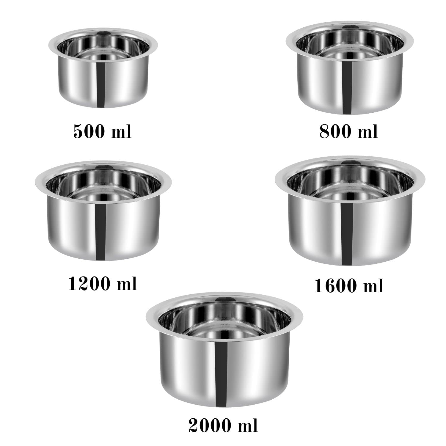 Kraft stainless steel tope set 5pc feature kitchen