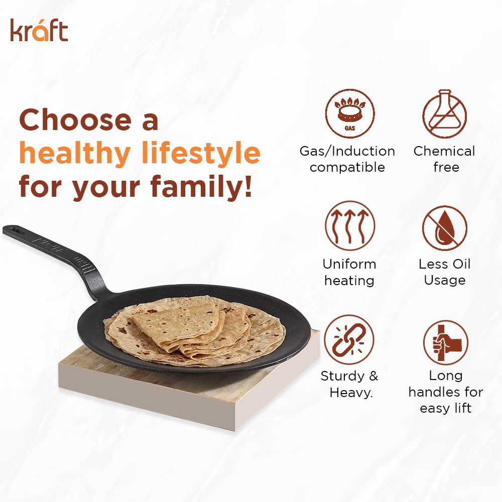 Kraft Infinity cast iron roti tawa cooking result lifestyle