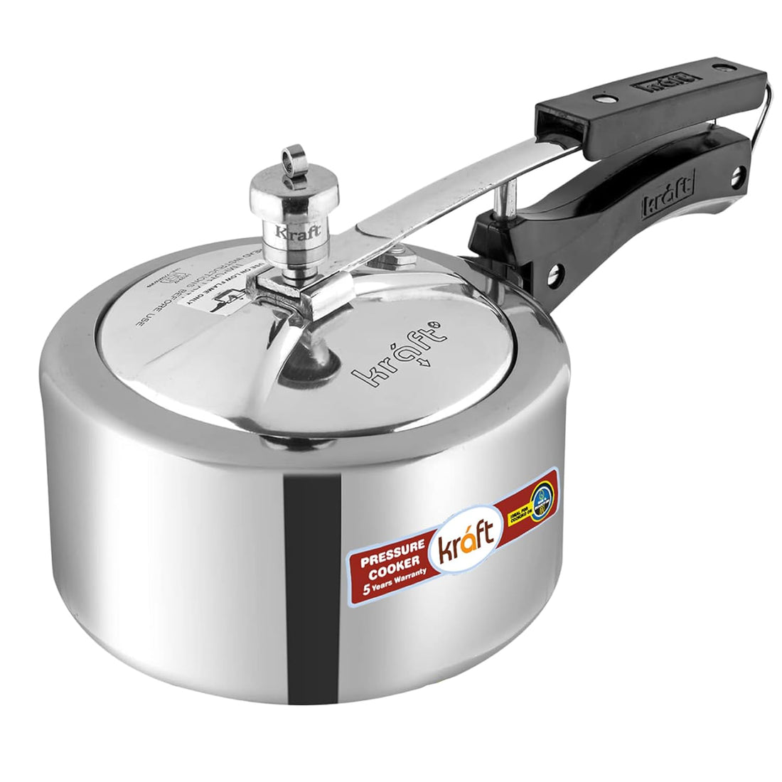 Kraft aluminum Classic inner lid pressure cooker induction friendly