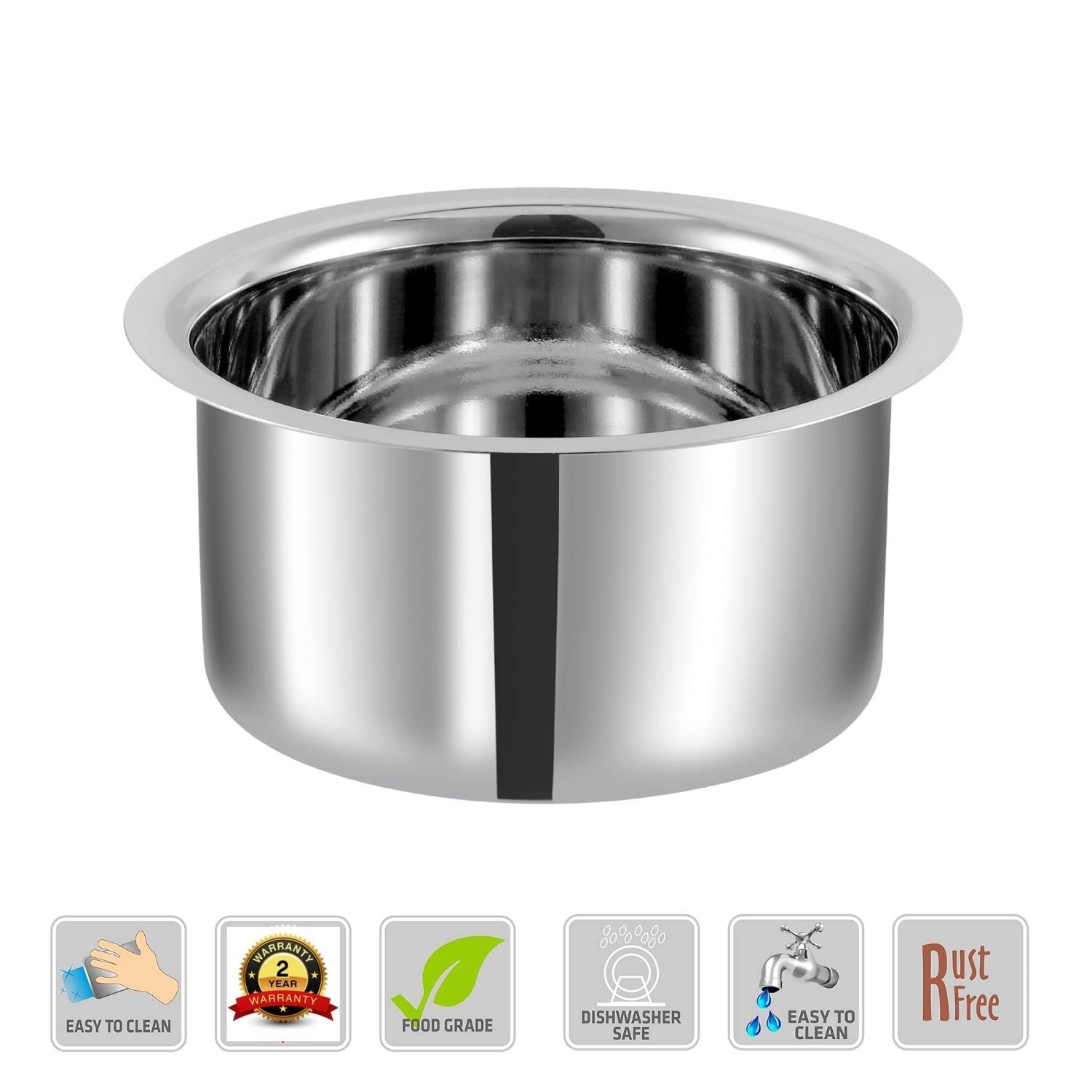 Kraft stainless steel tope set 5pc induction kitchen