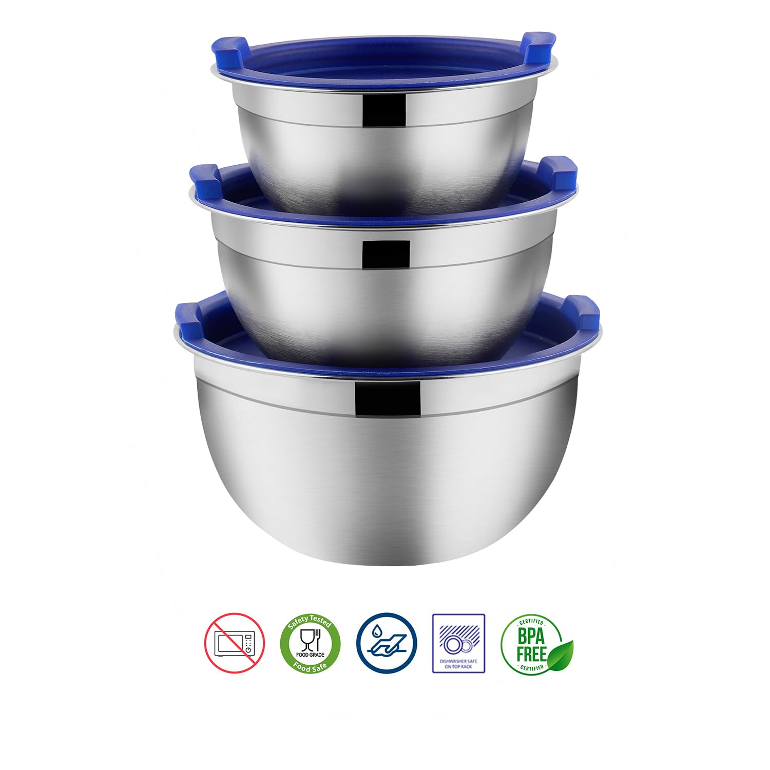 Kraft stainless steel serve storage set 3pc view 6