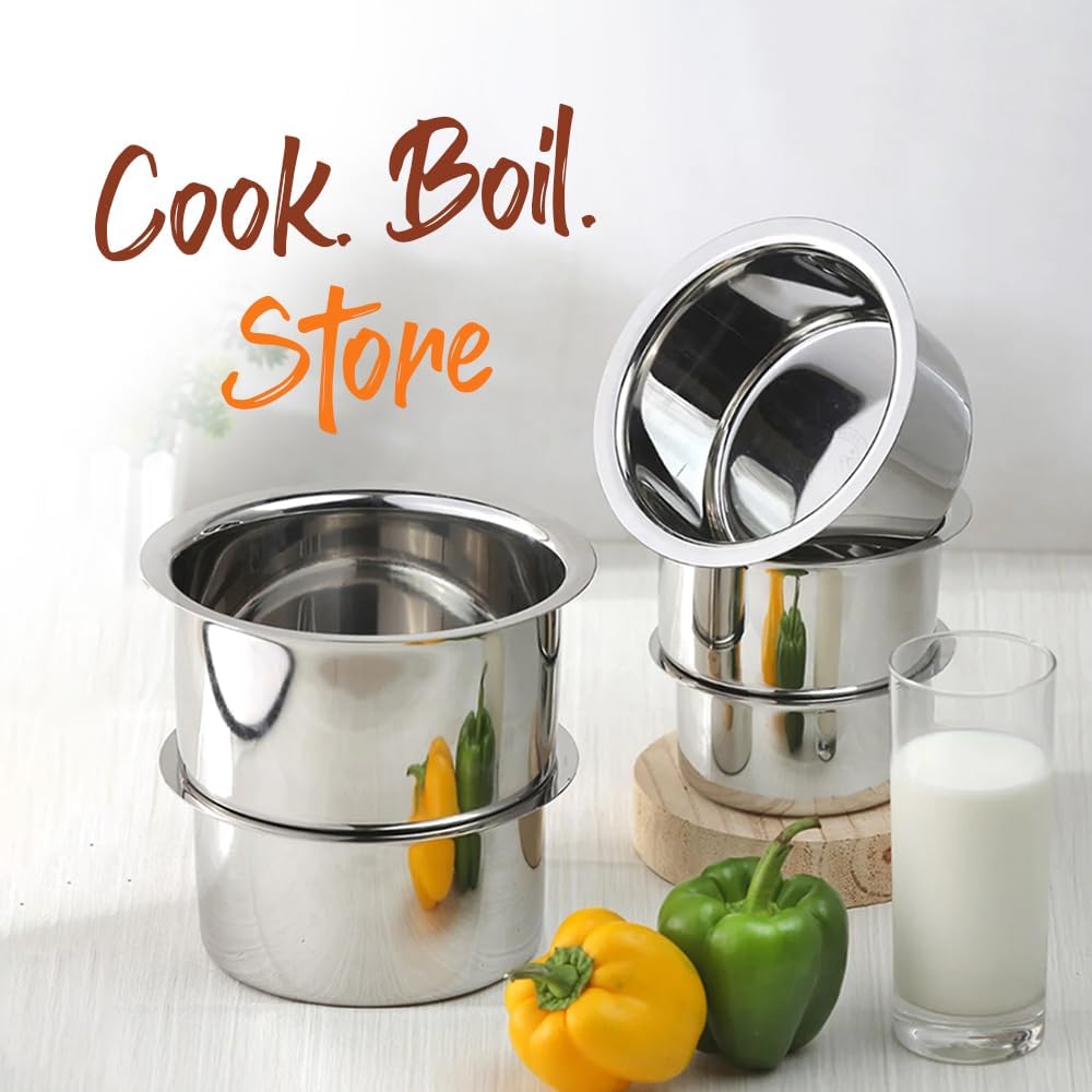Kraft stainless steel tope set 5pc cooking induction