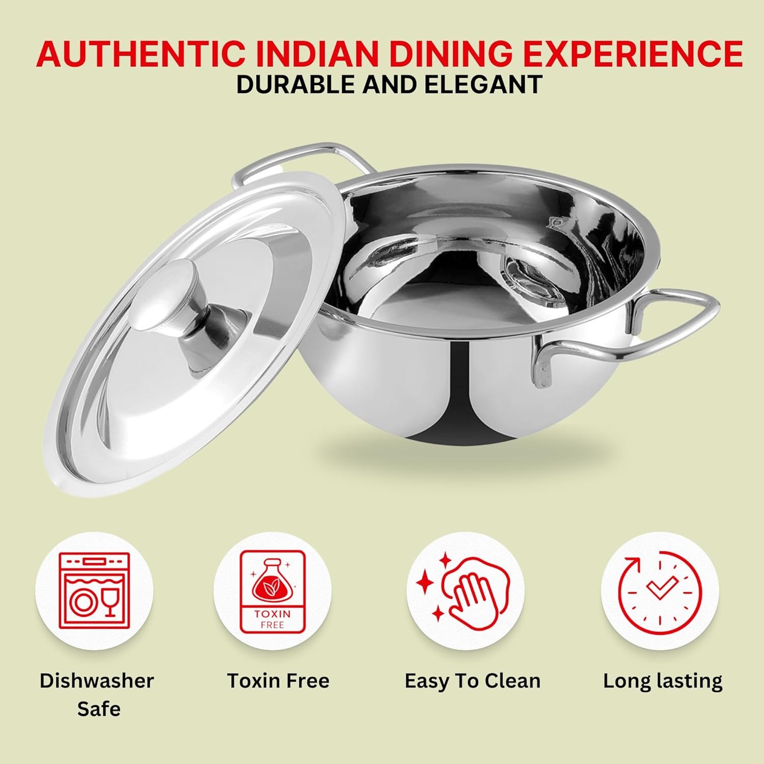 Kraft Roma stainless steel bowl set view 3 serving kitchen