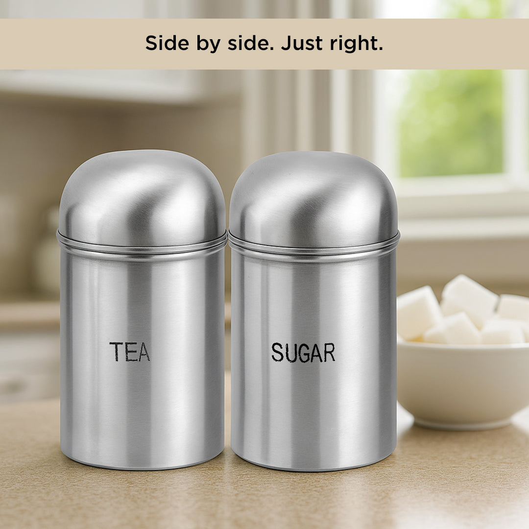 Kraft High Dome stainless steel canister set view 2