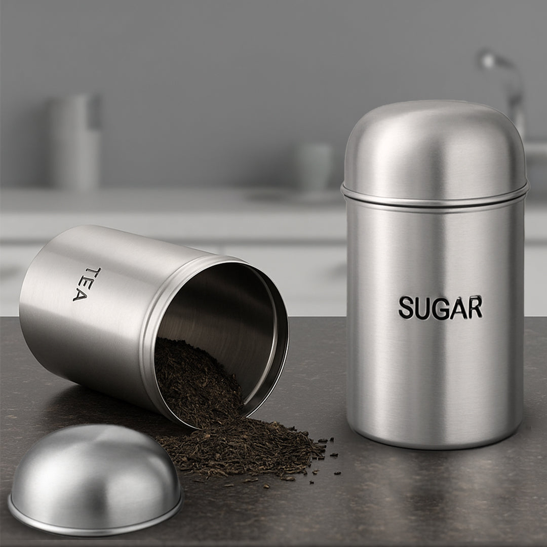 Kraft High Dome stainless steel canister set view 4