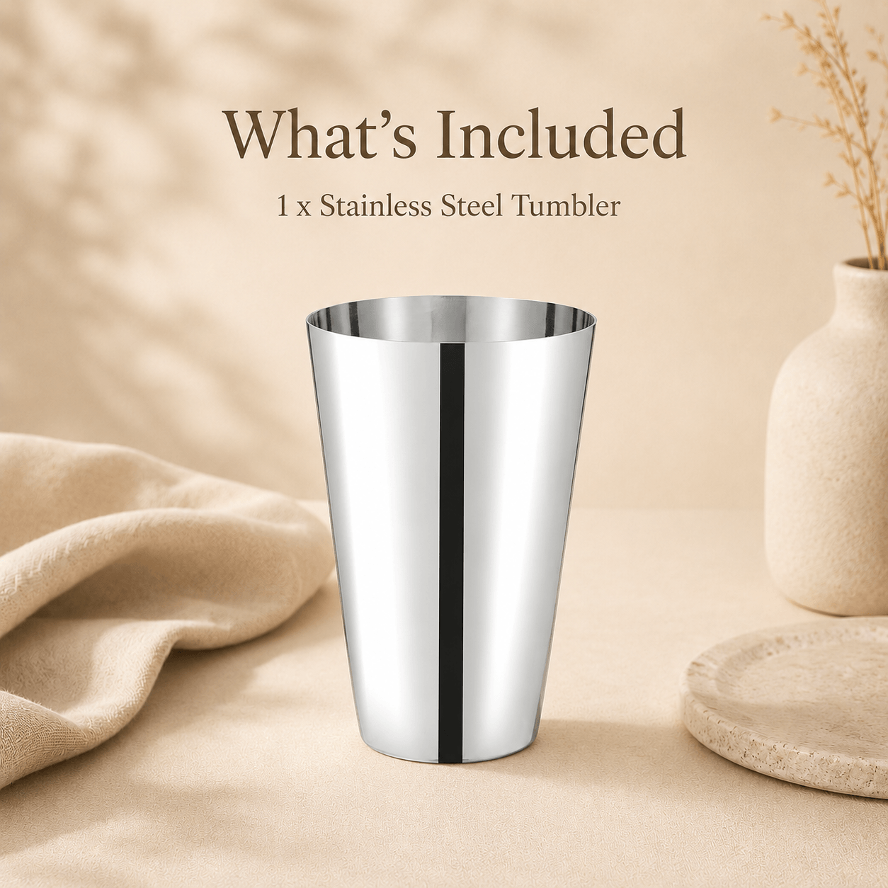 Kraft Stainless Steel Amrapali  Premium Steel Glass for Daily Use