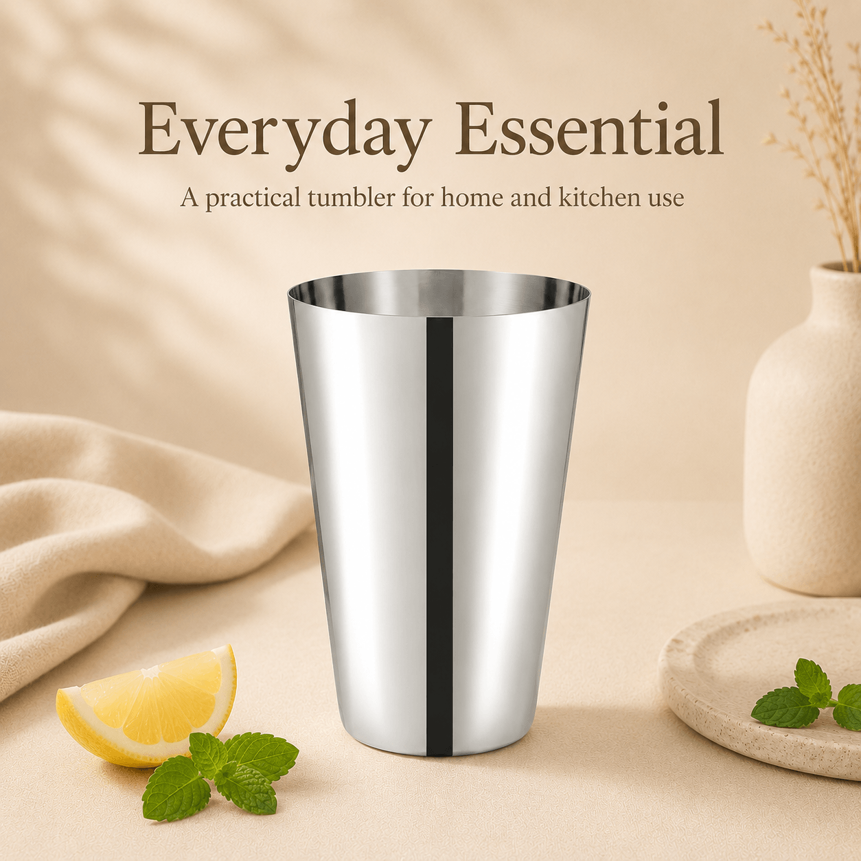 Kraft Stainless Steel Amrapali  Premium Steel Glass for Daily Use