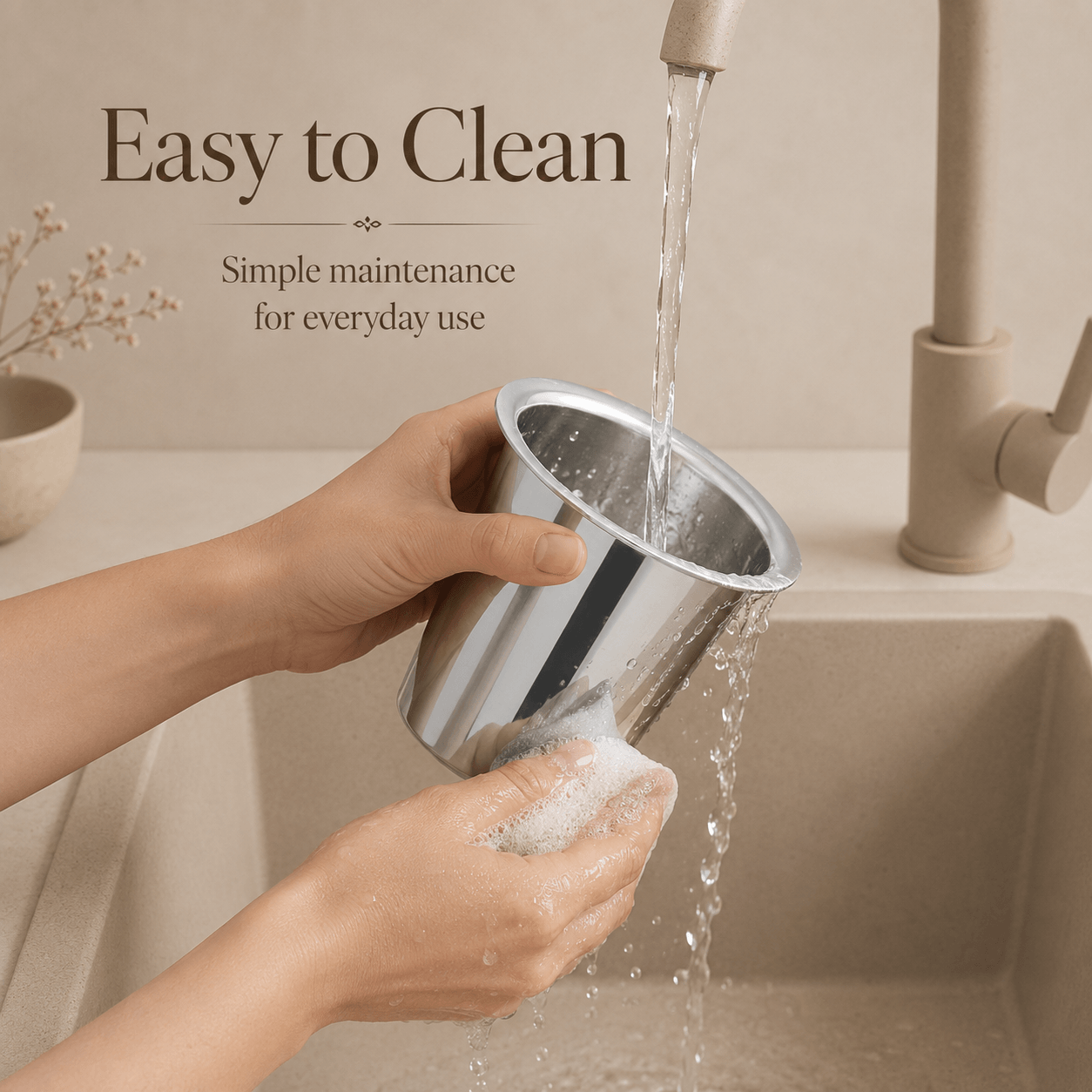 Kraft Stainless Steel Ram Patra Steel Glass Mirror Finish Traditional Drinking Glass for Water, Juice, Chaas & Lassi