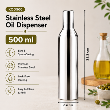 Kraft stainless steel oil dispenser 500ml rust resistant kitchen product view