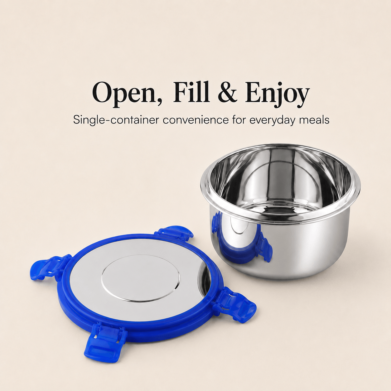Kraft Stainless Steel Storage Container – 250 ml to 1.250 ml Options