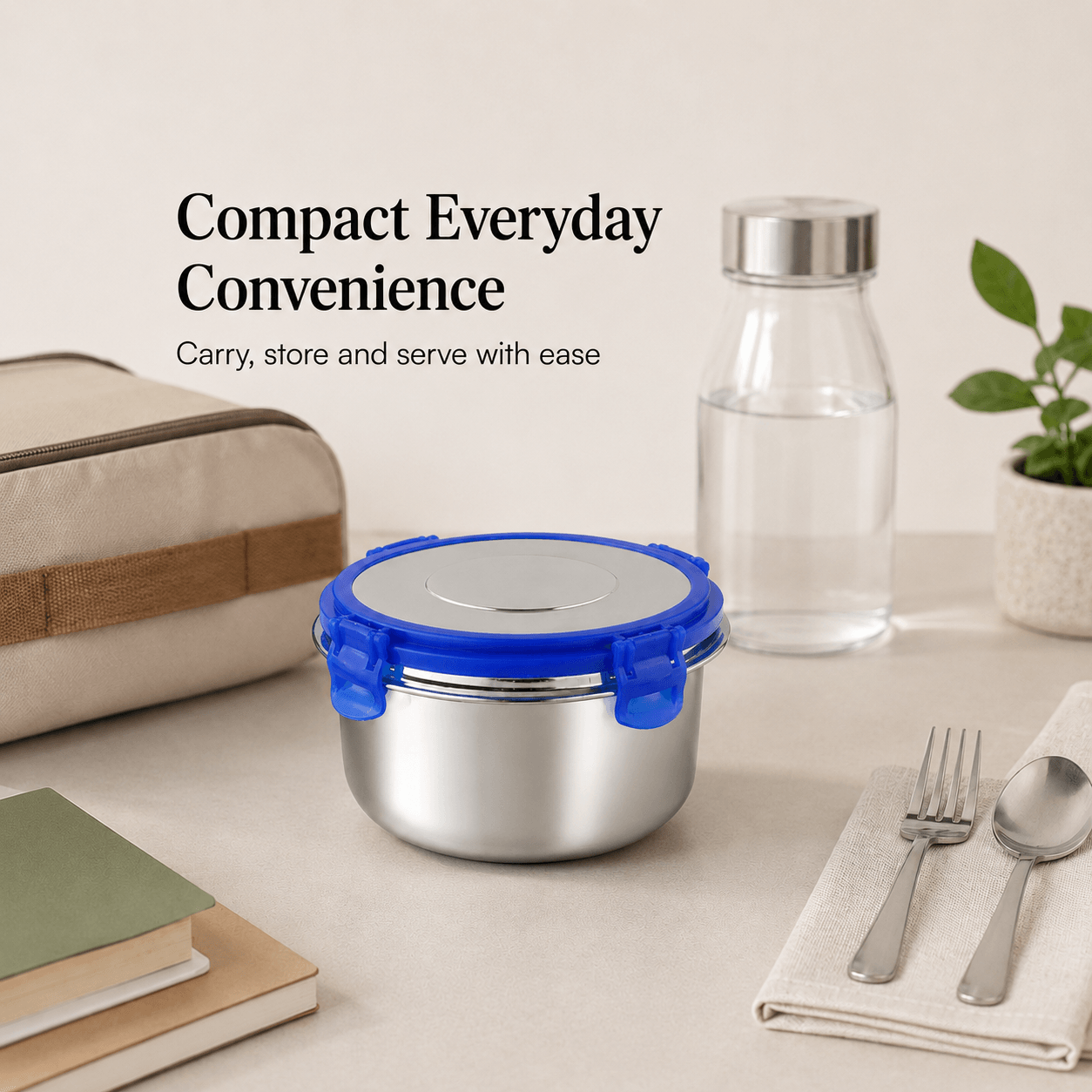 Kraft Stainless Steel Storage Container – 250 ml to 1.250 ml Options