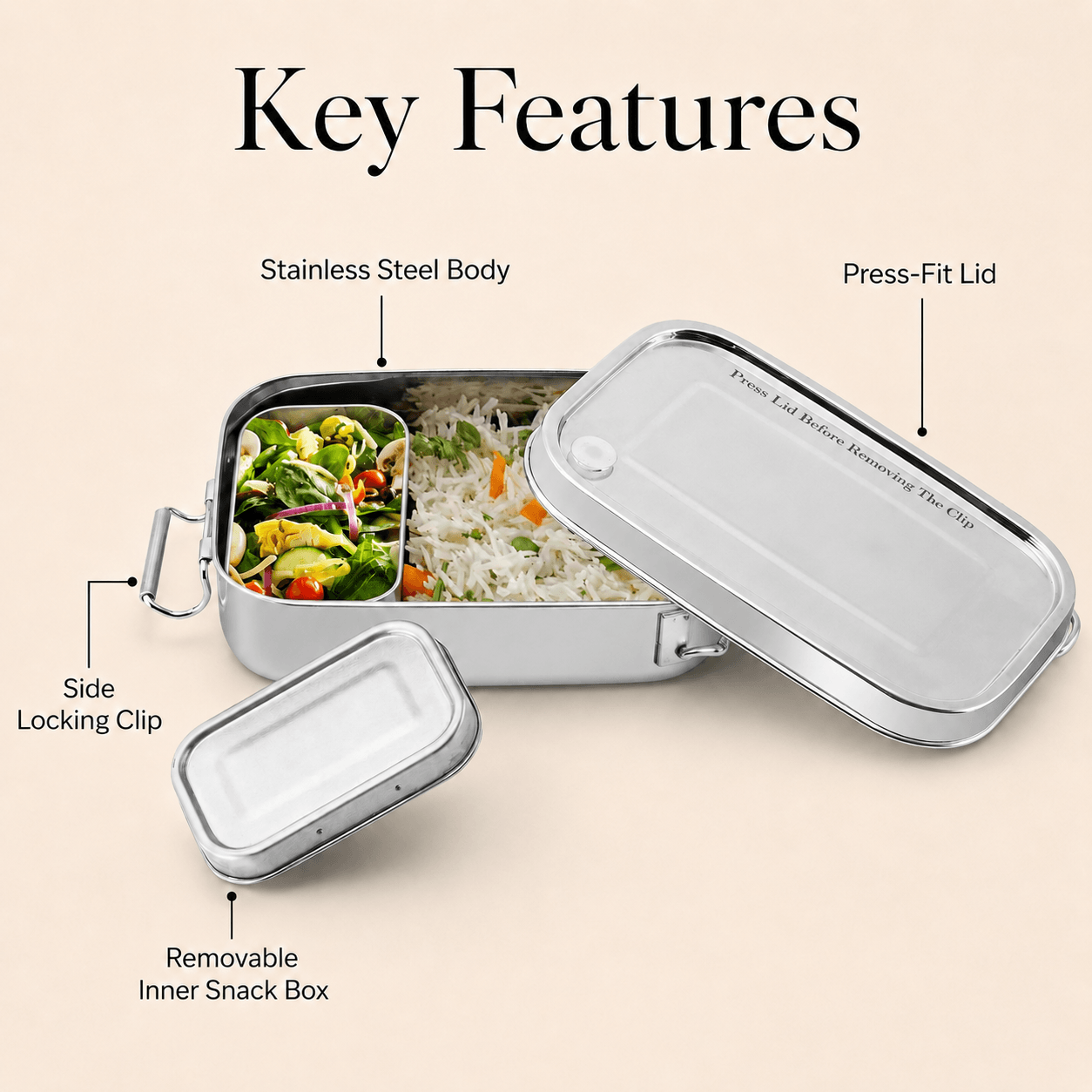 Kraft Stainless Steel Tiffins