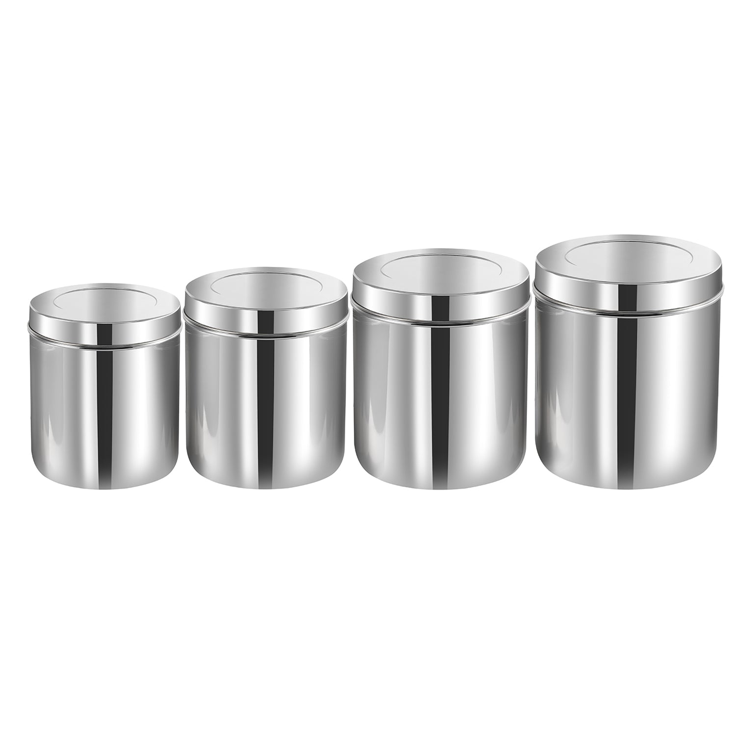 Kraft deep stainless steel dabba set 4pc view 2