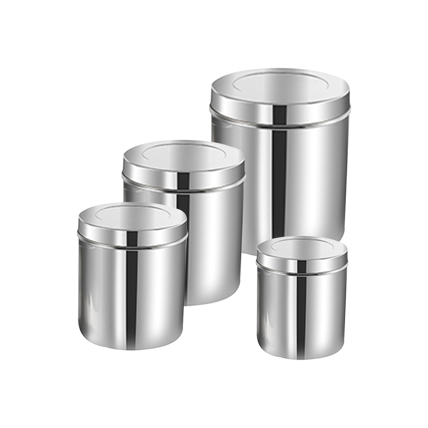 Kraft deep stainless steel dabba set 4pc view 4