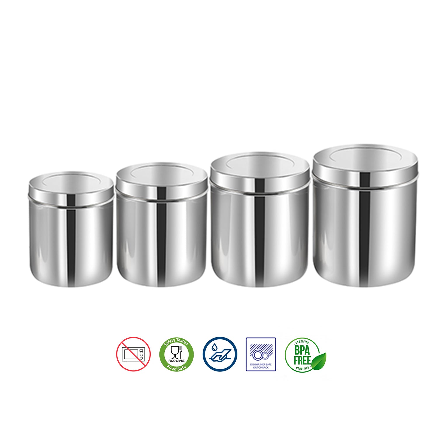 Kraft deep stainless steel dabba set 4pc view 5