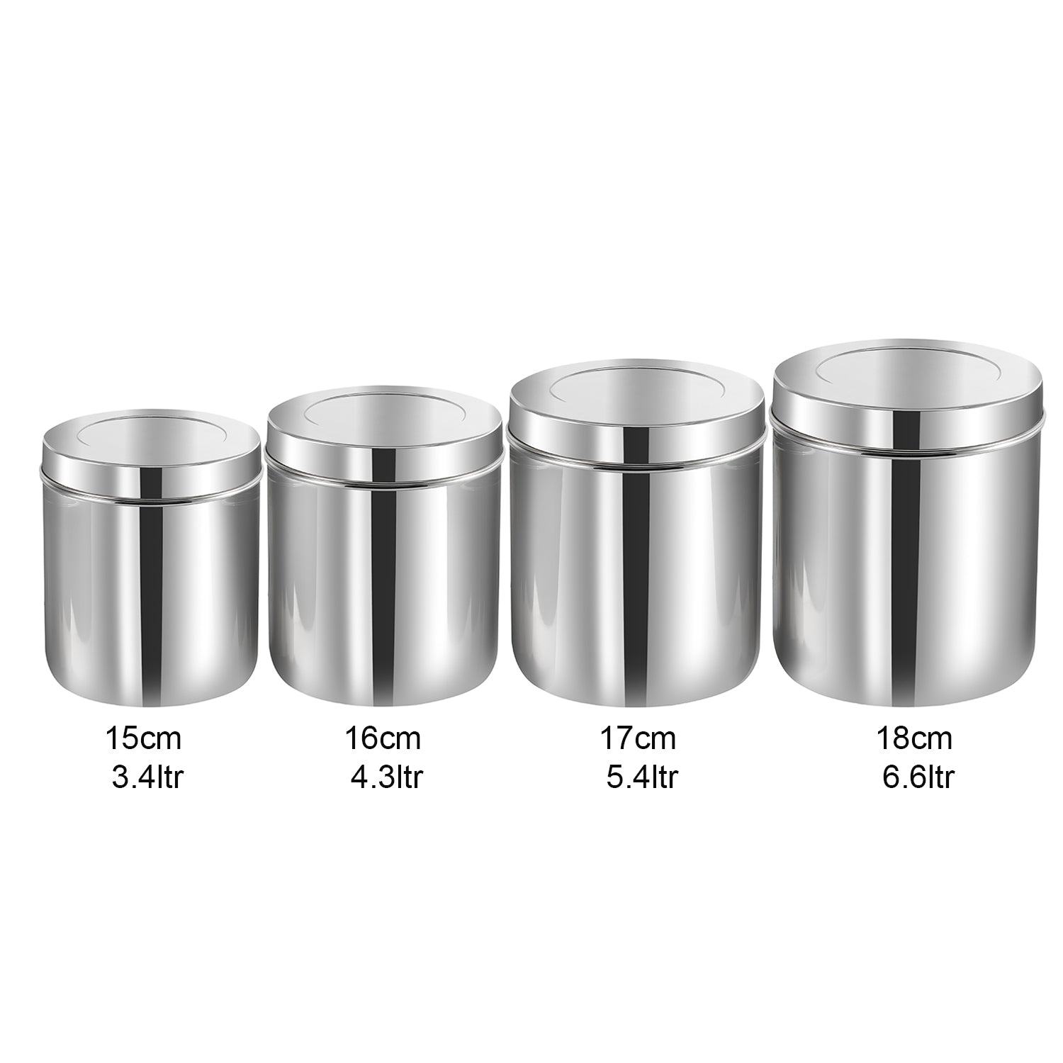 Kraft deep stainless steel dabba set 4pc view 7