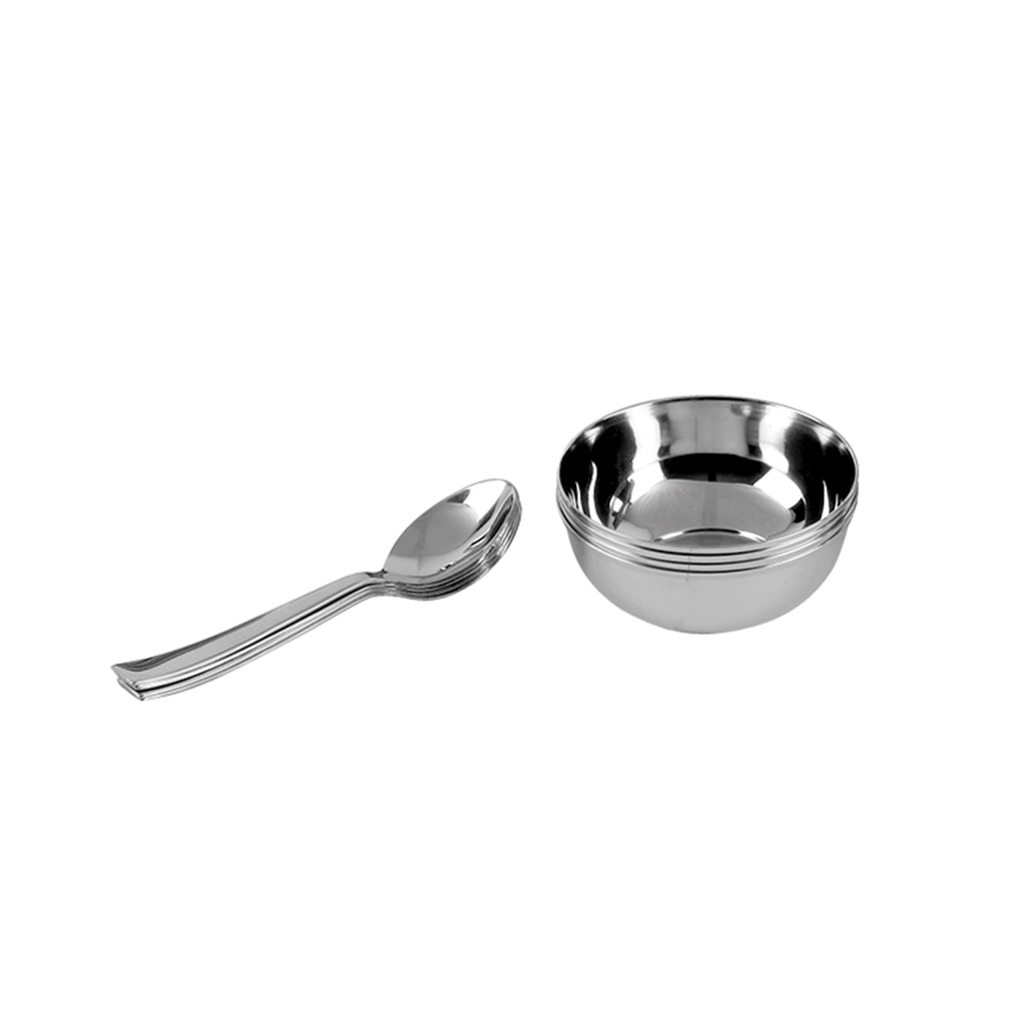 Kraft stainless steel dinner set 24pc kitchen close up