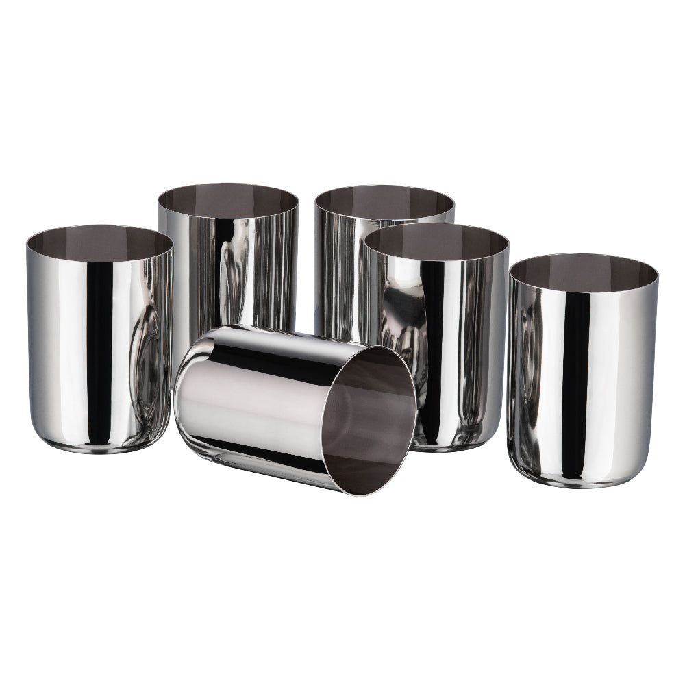 Kraft Stainless Steel Juice Glass Mirror Finish Steel Drinking Glass for Juice, Water, Milk, Chaas & Lassi